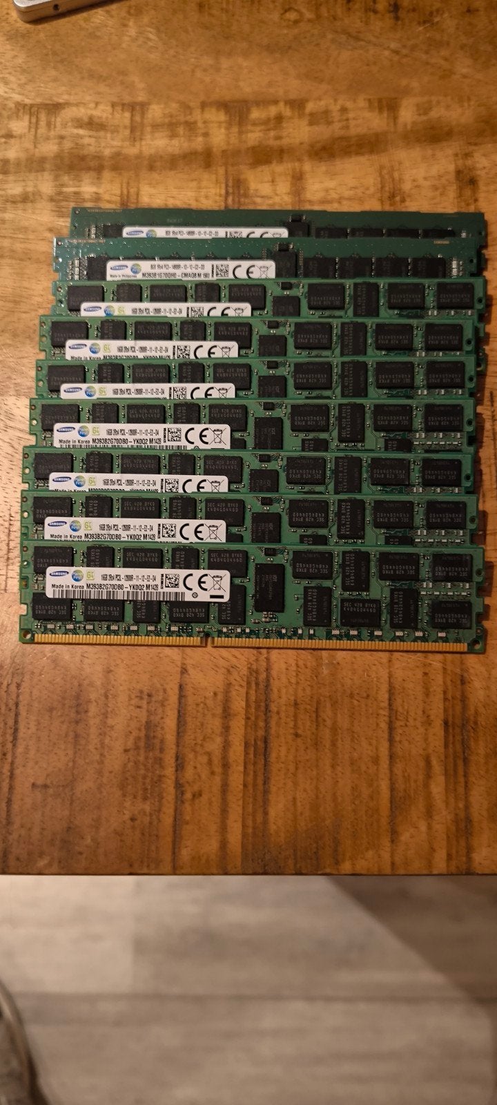 9x 16 GB DDR3 12800R Server Geheugen, Computers en Software, Gebruikt, Server, DDR3, Ophalen of Verzenden