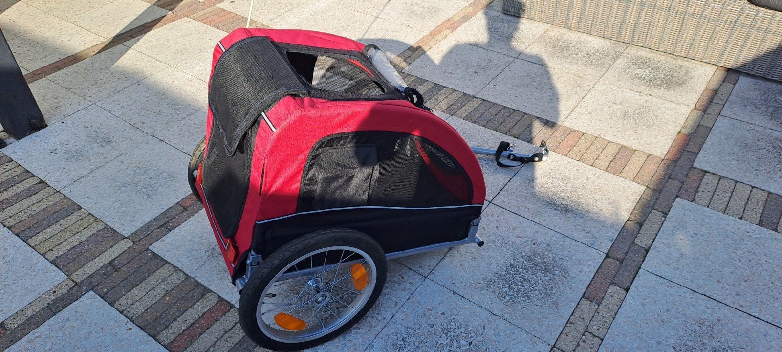 NIEUWE Trixie Hondenfietskar Zwart Rood - Small tot 15 kg, Trixie, Minder dan 20 kg, Opvouwbaar, Nieuw