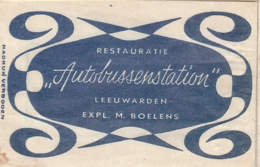 autobussenstation Leeuwarden - M Boelens, Ophalen of Verzenden