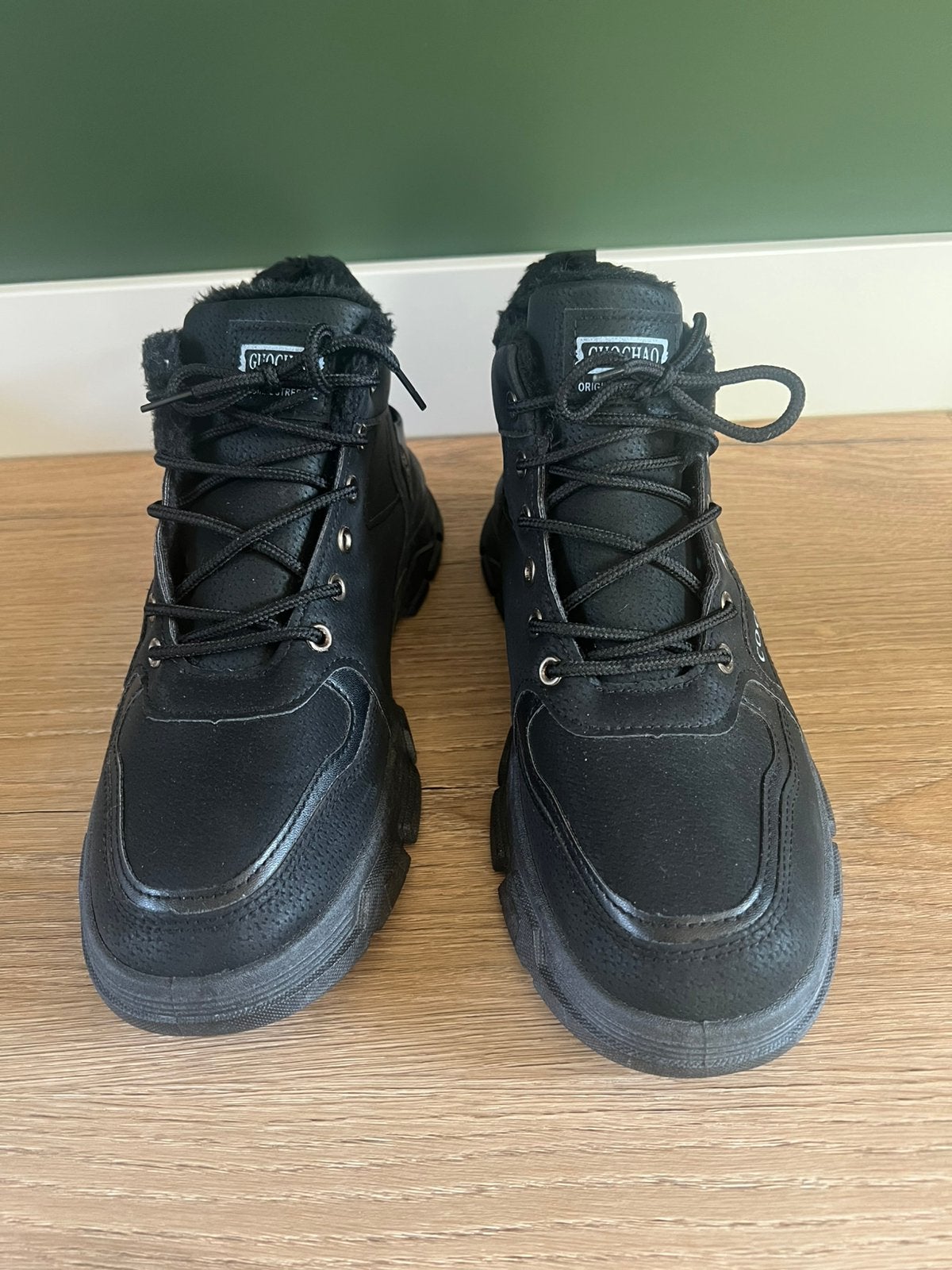 Heren schoenen Maat 43 gevoerd, Zwart, Nieuw, Ophalen of Verzenden, Veterschoenen