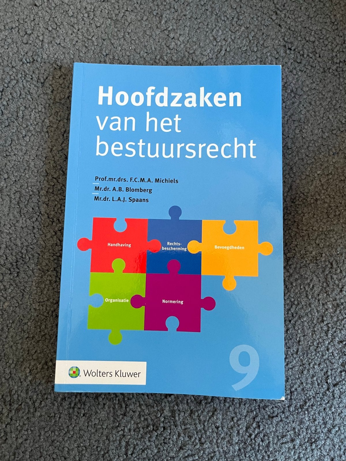 Hoofdzaken van het bestuursrecht - 9e druk, Ophalen of Verzenden, Gamma, Zo goed als nieuw, HBO