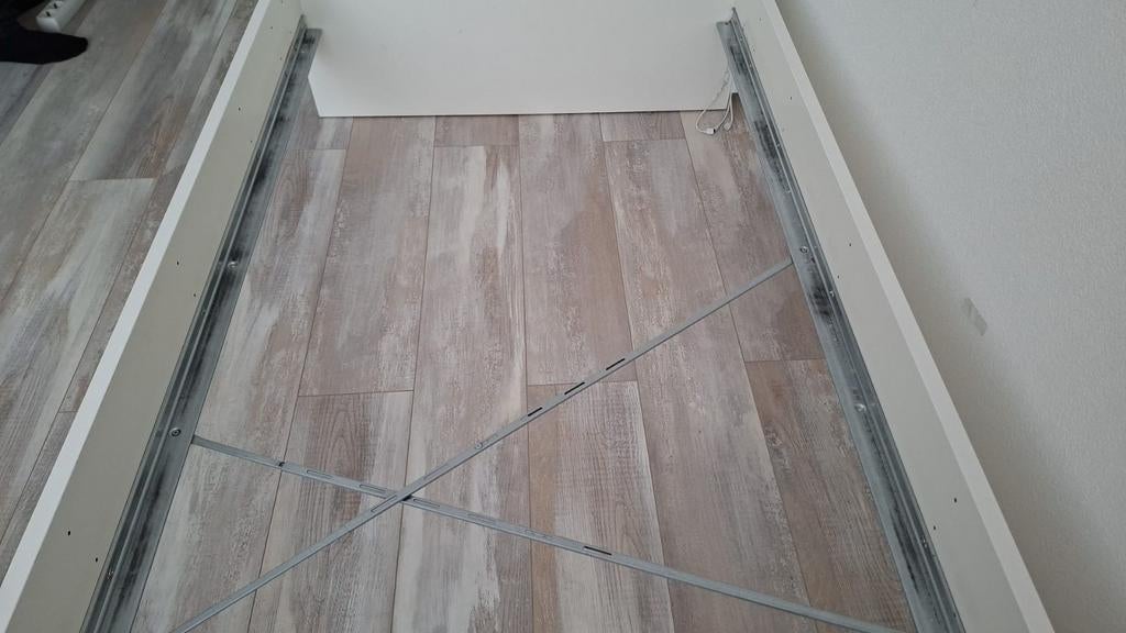 Eenpersoonsbed wit - Zo goed als nieuw, Ophalen, 90 cm, Eenpersoons, Wit