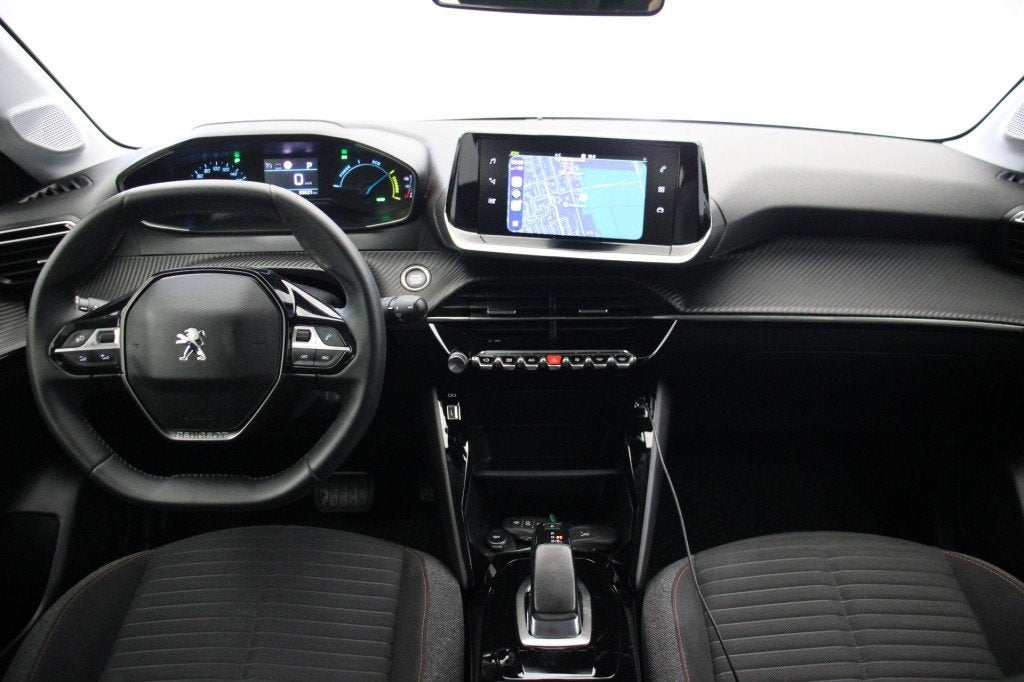 Peugeot E-208 Active Pack 50 kWh - Carplay, Navi, Cruise, SO, 136 pk, Gebruikt, Met garantie (alle), Zwart