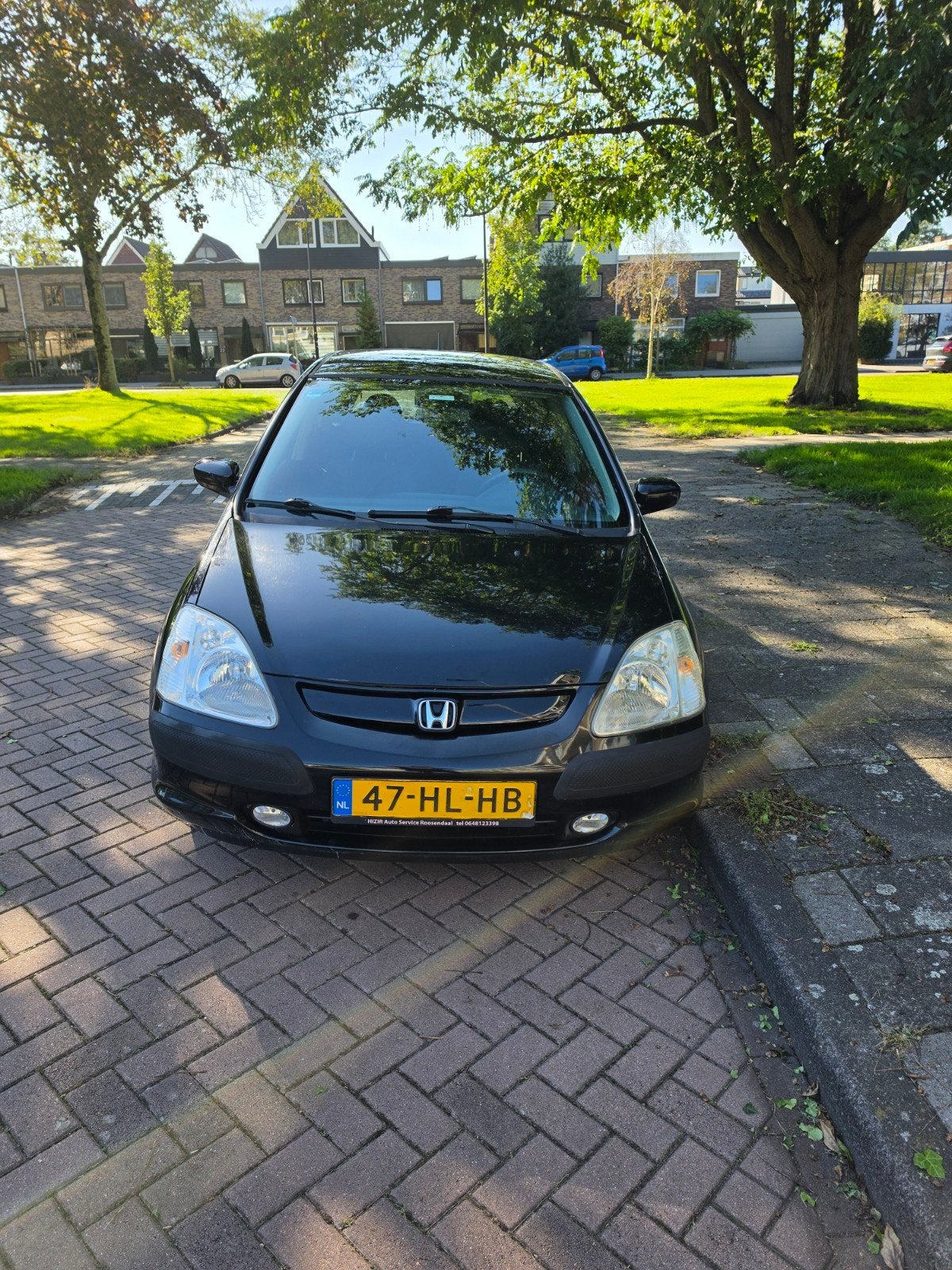 Honda Civic 1.4 I S 5DR 2001 Zwart (217383km), Auto's, Voorwielaandrijving, 4 cilinders, Origineel Nederlands, 1200 kg