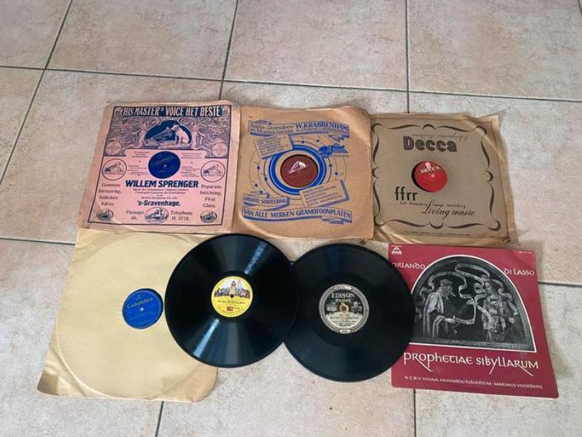 collectie  bakeliet grammofoonplaten  (vooral klassiek), Ophalen, Gebruikt