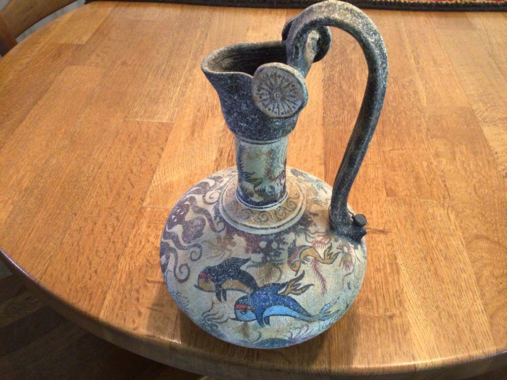 Griekse aardewerk vaas 30 cm hoog, Antiek en Kunst, Ophalen