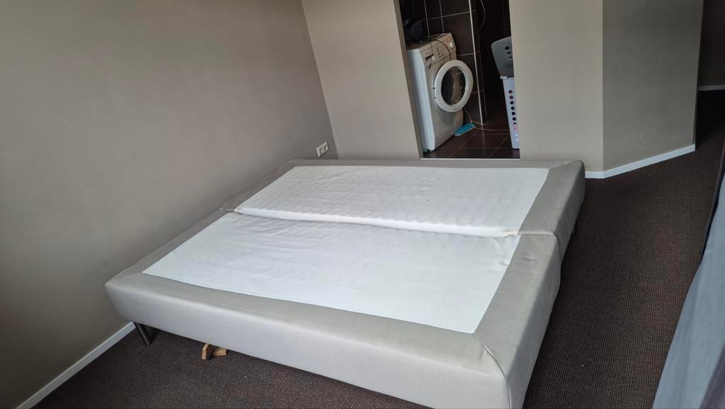 Tweepersoons boxspring 160x200 (met/zonder hoofdbord), Huis en Inrichting, Slaapkamer | Boxsprings, Gebruikt, Tweepersoons, Ophalen of Verzenden
