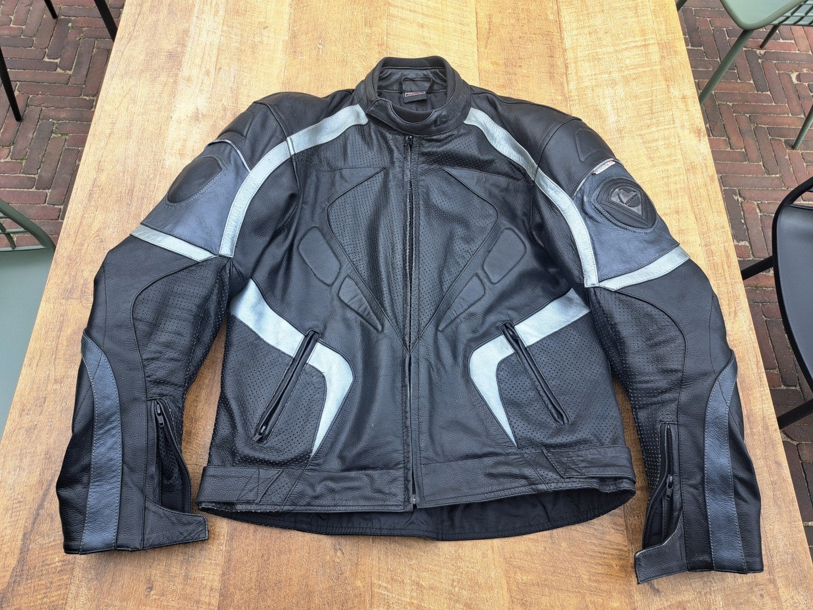 Lookwell lederen Motorjas XL, Heren, Jas | leer, Lookwell, Ophalen of Verzenden