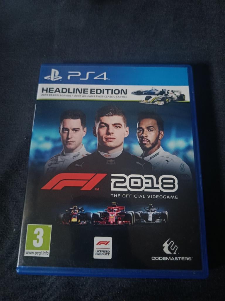 F1 2018 PS4 - Officiële Videogame - Zo goed als nieuw, Online, 1 speler, Racen en Vliegen, Ophalen of Verzenden