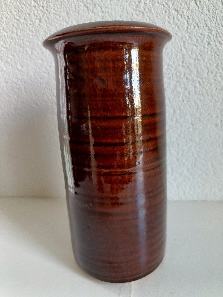 Vintage studio aardewerk vaas Joop Beekwilder, De Ronding, Ophalen of Verzenden
