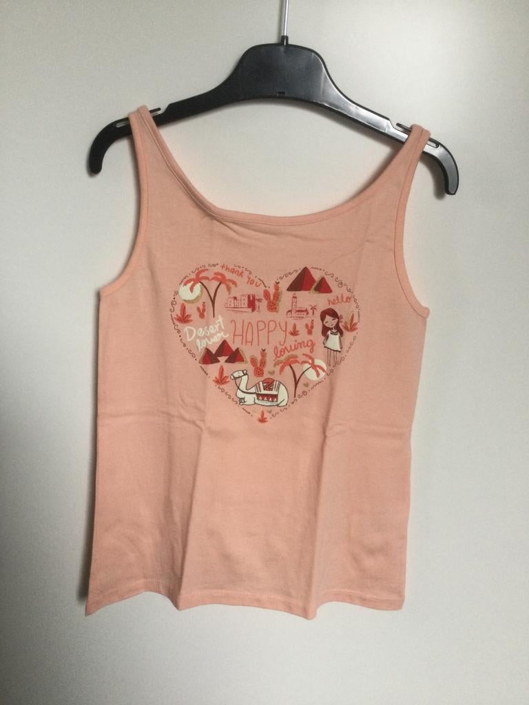 Nieuw mouwloos shirtje maat 140, Ophalen of Verzenden, Nieuw, Meisje, Shirt of Longsleeve