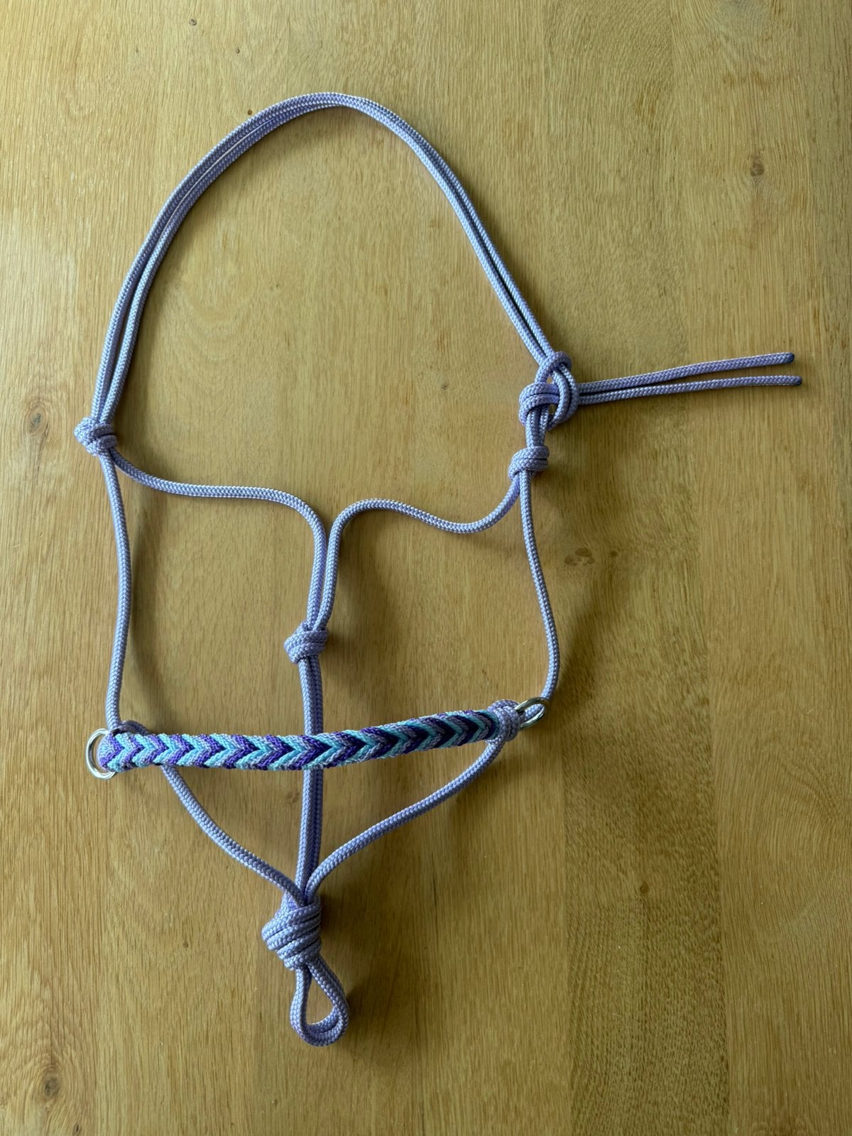 Nieuw: sidepull touwhalster COB lila paars blauw, Dieren en Toebehoren, Hoofdstel, Recreatie, Nieuw, Ophalen of Verzenden