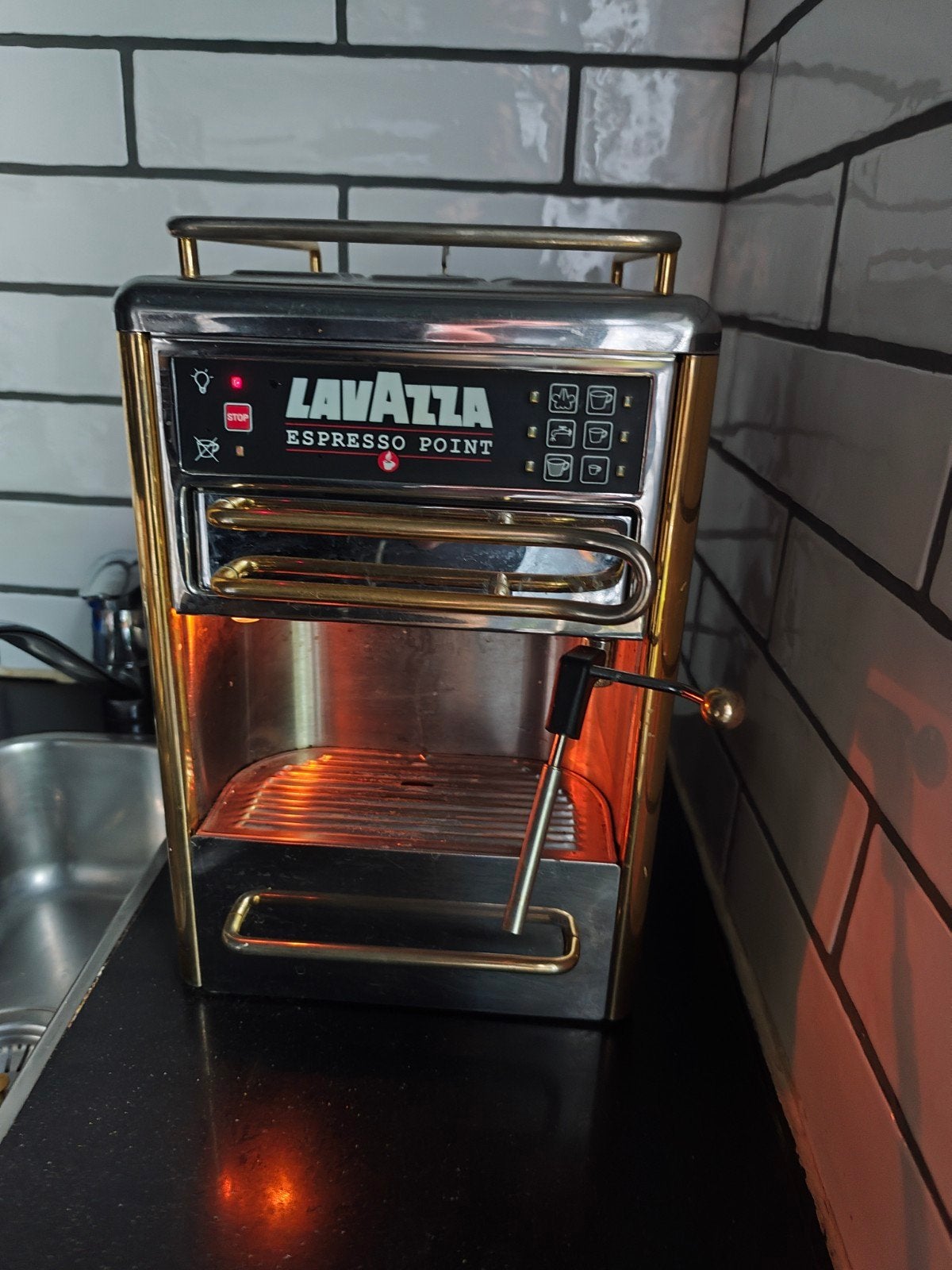 Lavazza Espresso Point Koffiezetapparaat met stoompijpje, Witgoed en Apparatuur, Koffiezetapparaten, Koffiepads en cups, Gebruikt