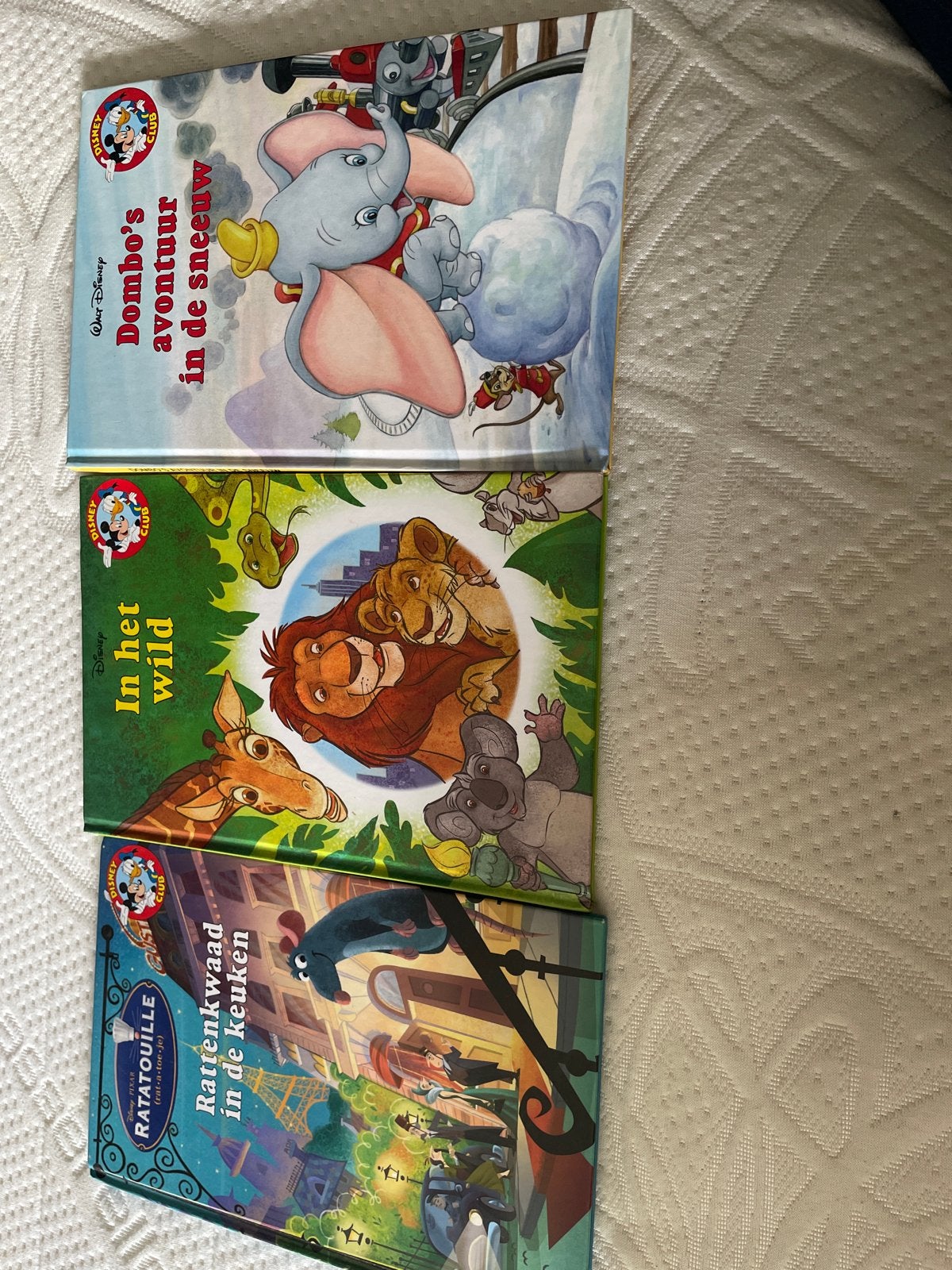 Disney Club Boeken: Dombo, In het wild, Ratatouille, Boeken, Ophalen of Verzenden, Zo goed als nieuw, Sprookjes
