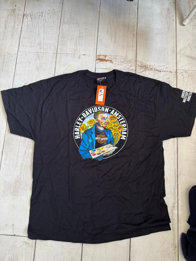 Harley-Davidson Amsterdam Van Gogh T-shirt - Meerdere Maten, Ophalen of Verzenden, Nieuw, Overige maten, Zwart