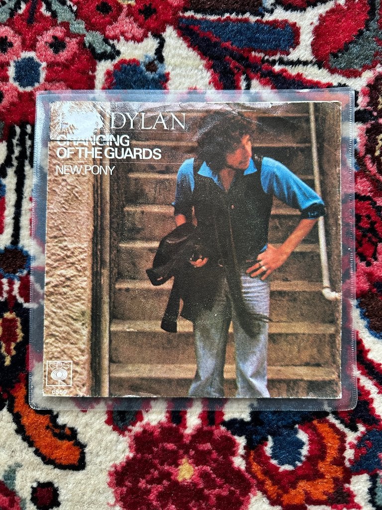 Bob Dylan - Changing of the guards / New pony - 7" single, Gebruikt, 7 inch, Pop, Overige typen