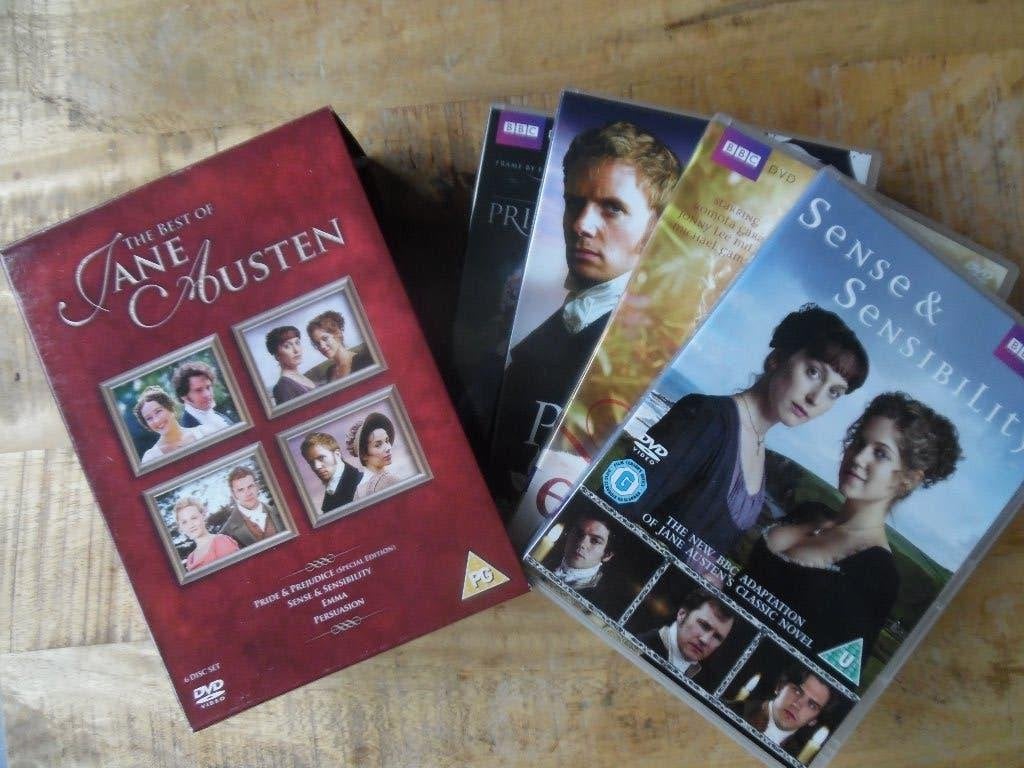 AVONTUUR DRAMA SPEKTAKEL - THE BEST OF JANE AUSTEN 4 FILMS, Alle leeftijden, Ophalen of Verzenden, Zo goed als nieuw, Overige gebieden