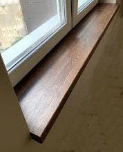(Overzet-) vensterbank bamboe, eikenhout, noten, sloophout., Ophalen, 100 tot 150 cm, Vensterbanken, Eiken