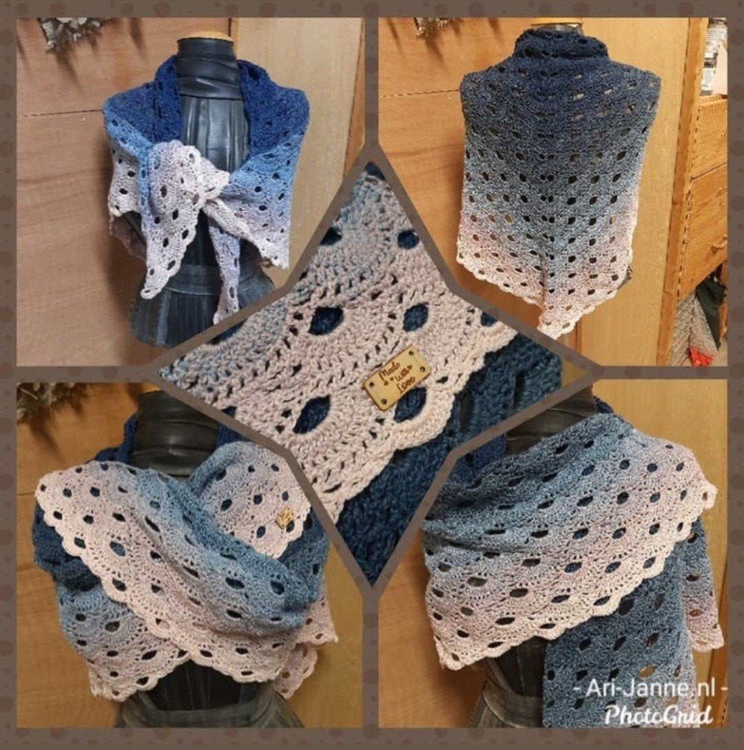 NIEUW! Sjieke omslagdoek, sjaal, stola, katoen, handmade, Nieuw, Ophalen of Verzenden, Gemaalweg 12b Rutten, Ajhouwaard@gmail.com