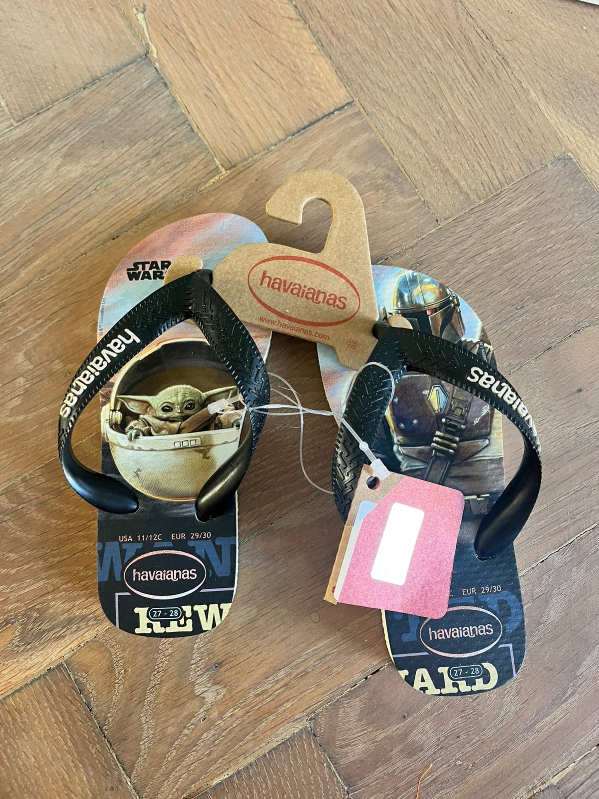Havaianas 29 30 Baby Yoda teenslippers grogu mandalorian, Jongen of Meisje, Overige typen, Nieuw, Ophalen of Verzenden
