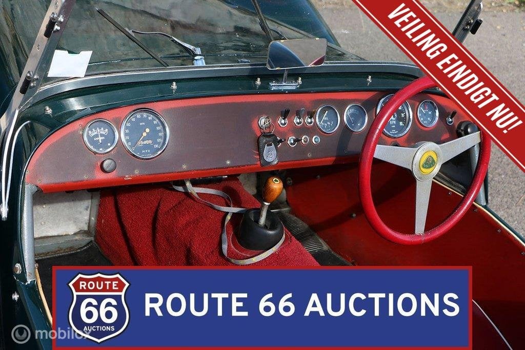 Lotus Seven S2 | 1962 | Route 66 Auctions, Auto's, Overige carrosserieën, Zwart, Bedrijf, Handgeschakeld