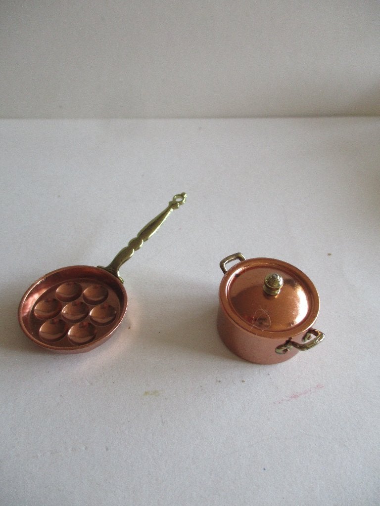 poppenhuis Bodo Hennig pan en poffertjes pan, Verzamelen, Ophalen of Verzenden, Gebruikt, Decoratie