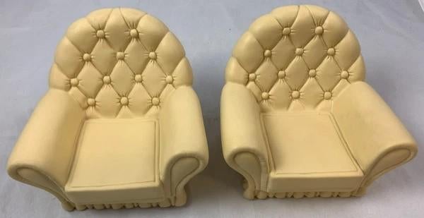 Pedigree Sindy 44517 Fauteuils Beige Poppenmeubels Vintage