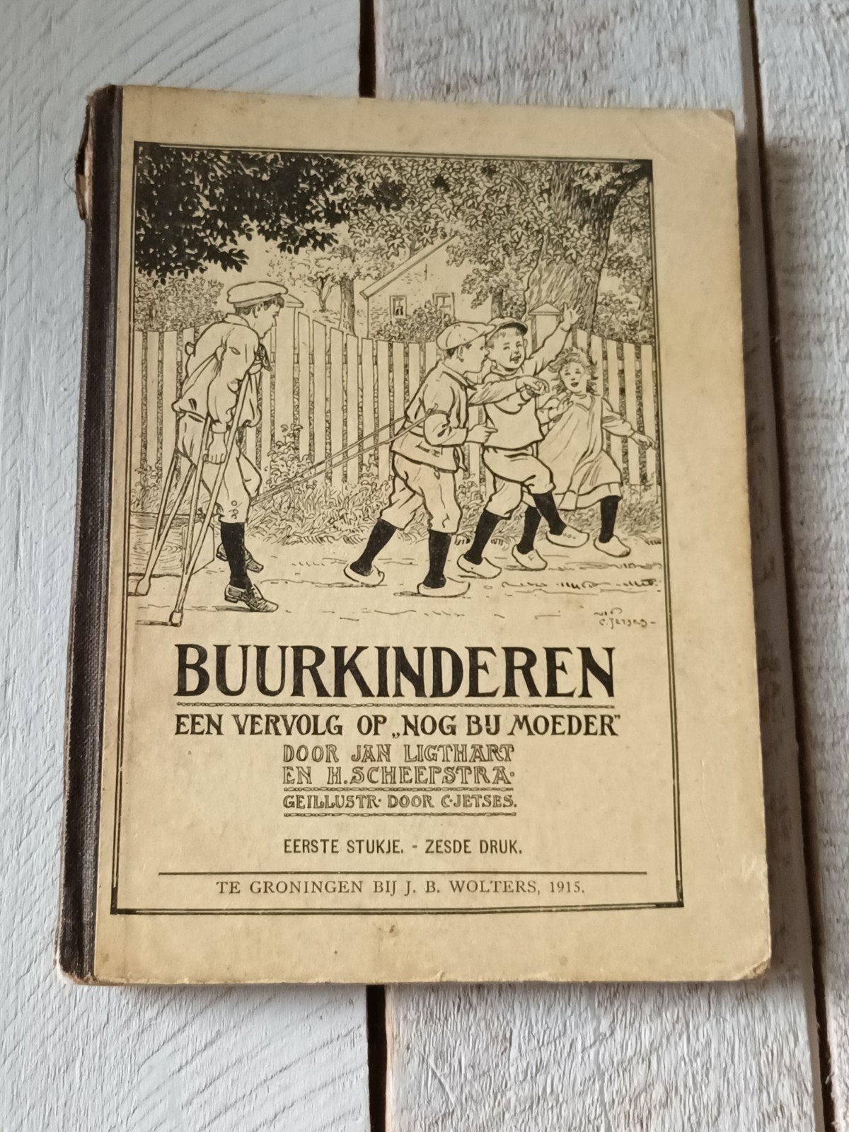 Oud kinderboek: Buurkinderen, 1915, Antiek en Kunst, Ophalen of Verzenden