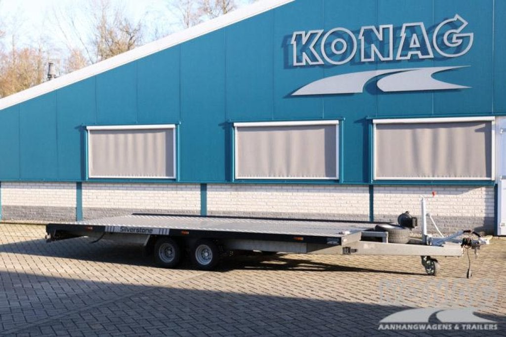 Jonggebruikt: Proline Silverstone autotransporter 500x210 cm, Auto diversen, Aanhangers en Bagagewagens, Gebruikt