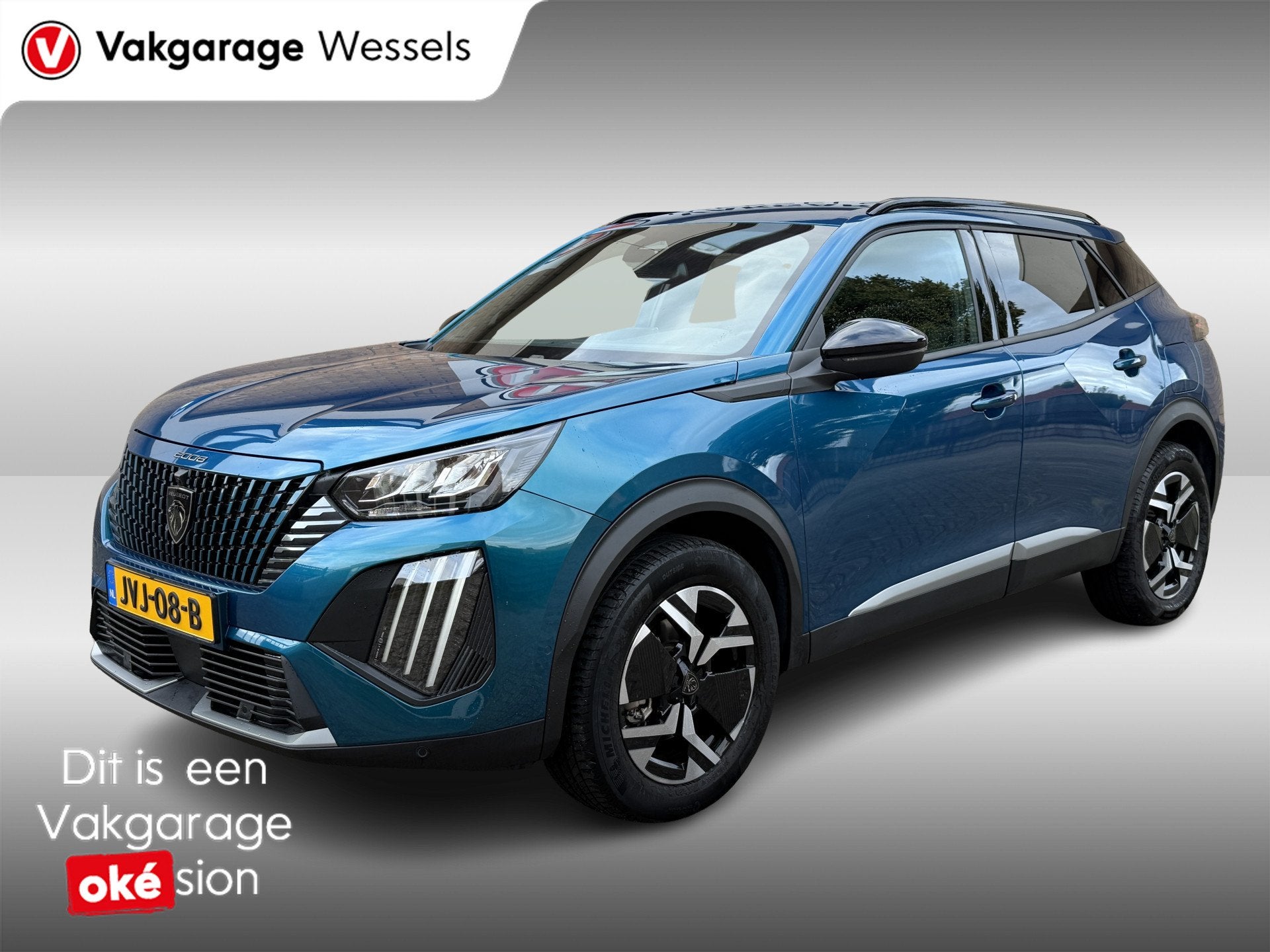 Peugeot 2008 1.2 Hybrid 145 Allure Automaat | Camera | PDC |, Gebruikt, 1199 cc, Blauw, Origineel Nederlands