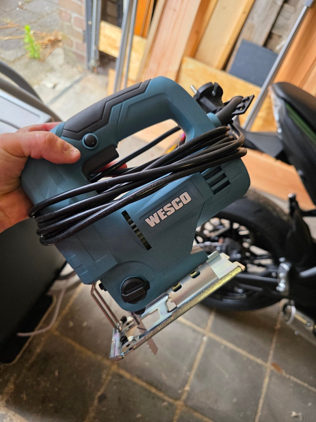WESCO Decoupeerzaag 550W - Zo goed als nieuw, Doe-het-zelf en Verbouw, Ophalen, Decoupeerzaag, WESCO, Zo goed als nieuw