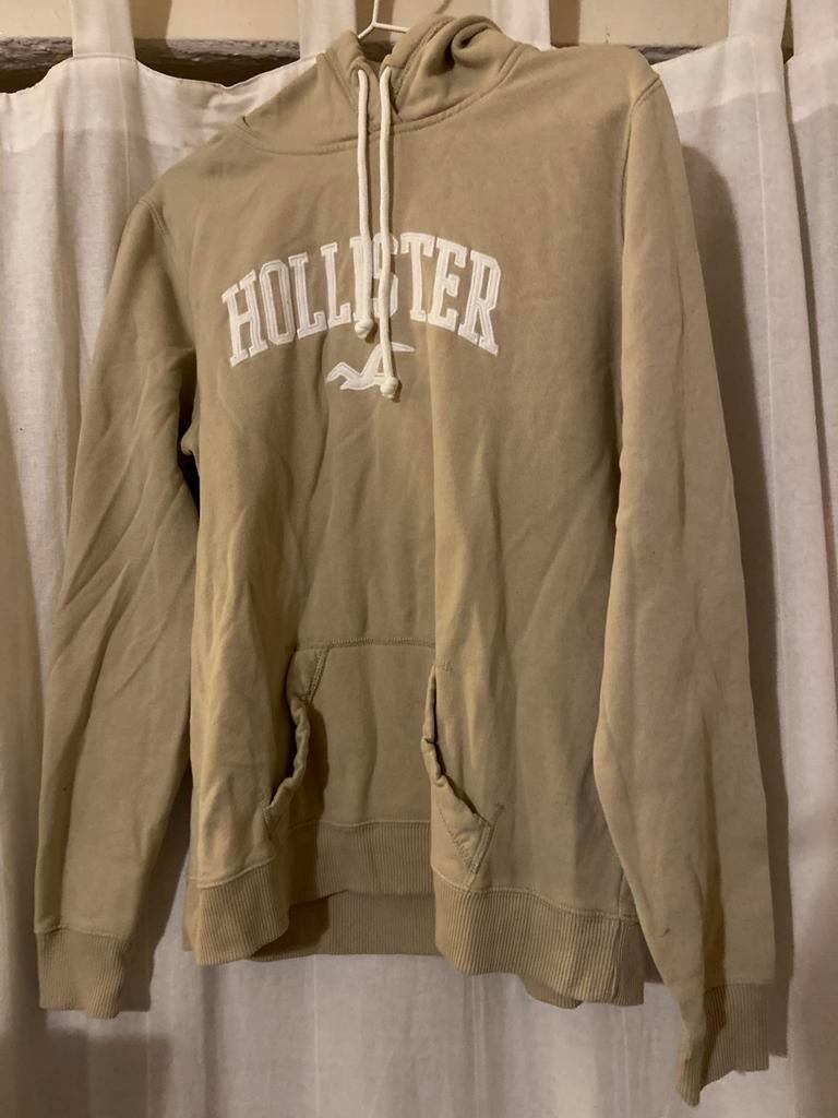 Hollister hoodie maat L kleur beige, Ophalen of Verzenden, Gedragen, Maat 42/44 (L), Beige