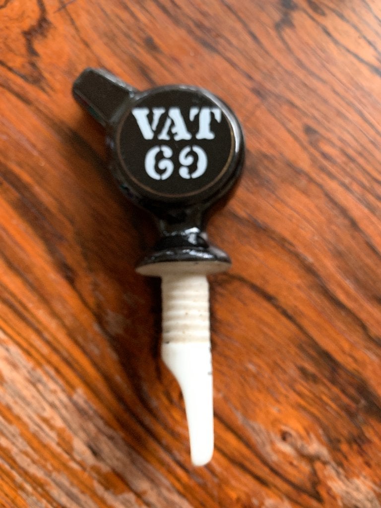 Vintage flessenstop/schenktuit vat 69, Ophalen of Verzenden, Zo goed als nieuw, Gebruiksvoorwerp