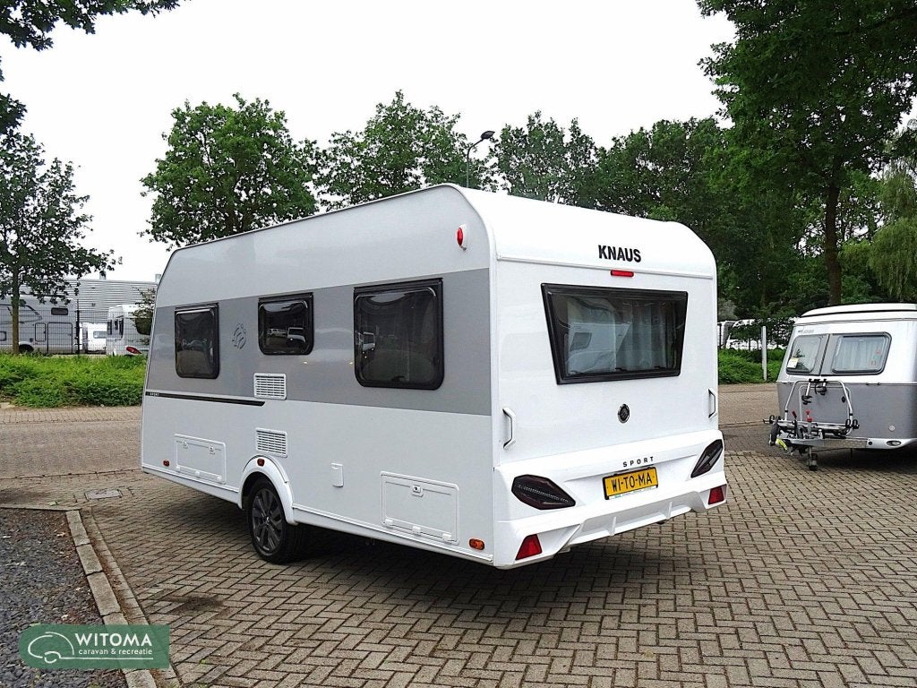 Knaus Sport 450 FU Sale € 2.361,- voordeel, Caravans en Kamperen, Caravans, Schokbreker, Rondzit, Bedrijf, Overige typen