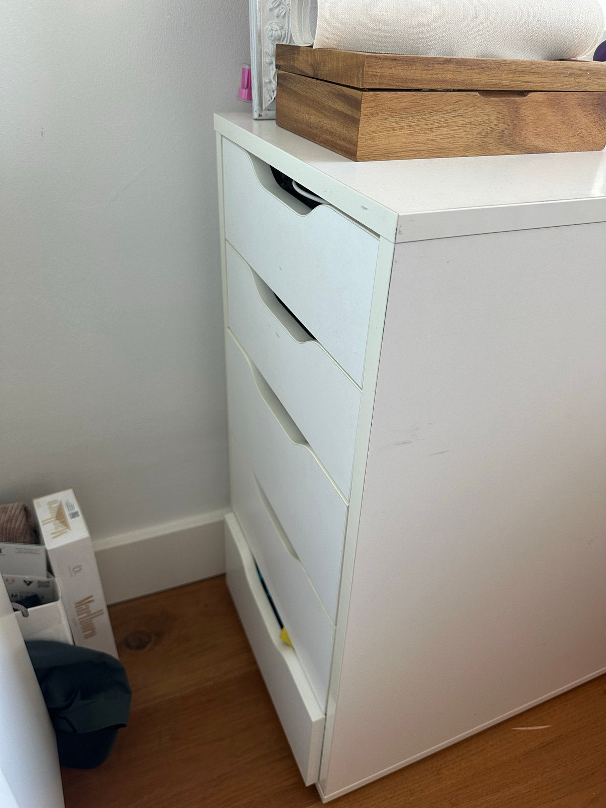 IKEA ALEX ladeblok wit - ideaal voor onder bureau/nachtkastj, Ophalen, Overige materialen, Minder dan 50 cm, 5 laden of meer