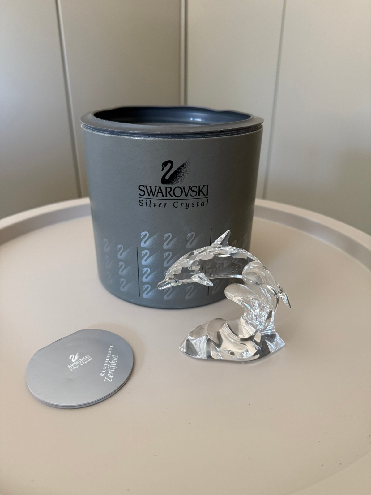 Swarovski Dolfijn, Ophalen of Verzenden, Zo goed als nieuw, Figuurtje