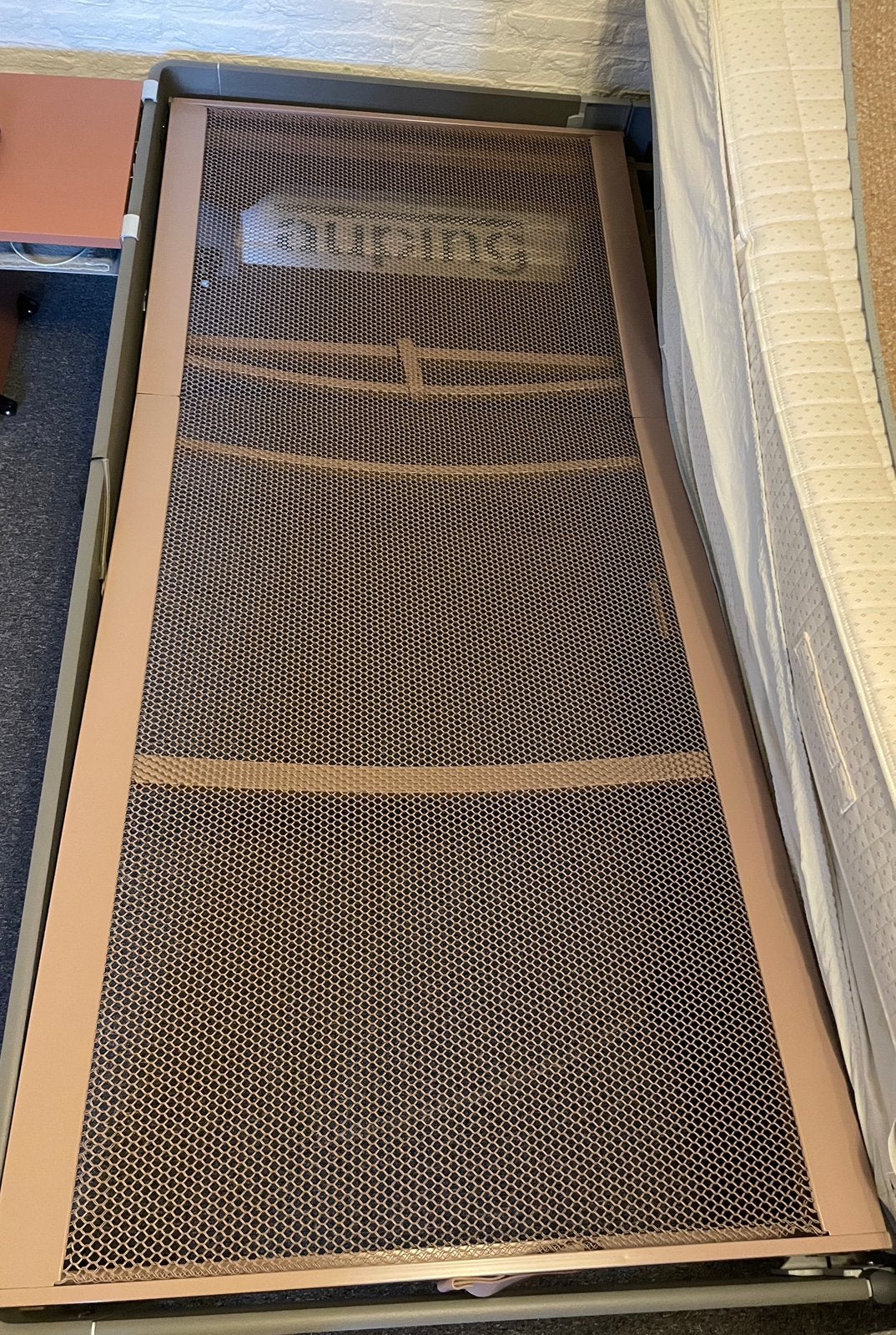 Auping bedbodem 90x200 met evt pootjes 2 stuks, Gebruikt, 90 cm, Eenpersoons, Ophalen of Verzenden