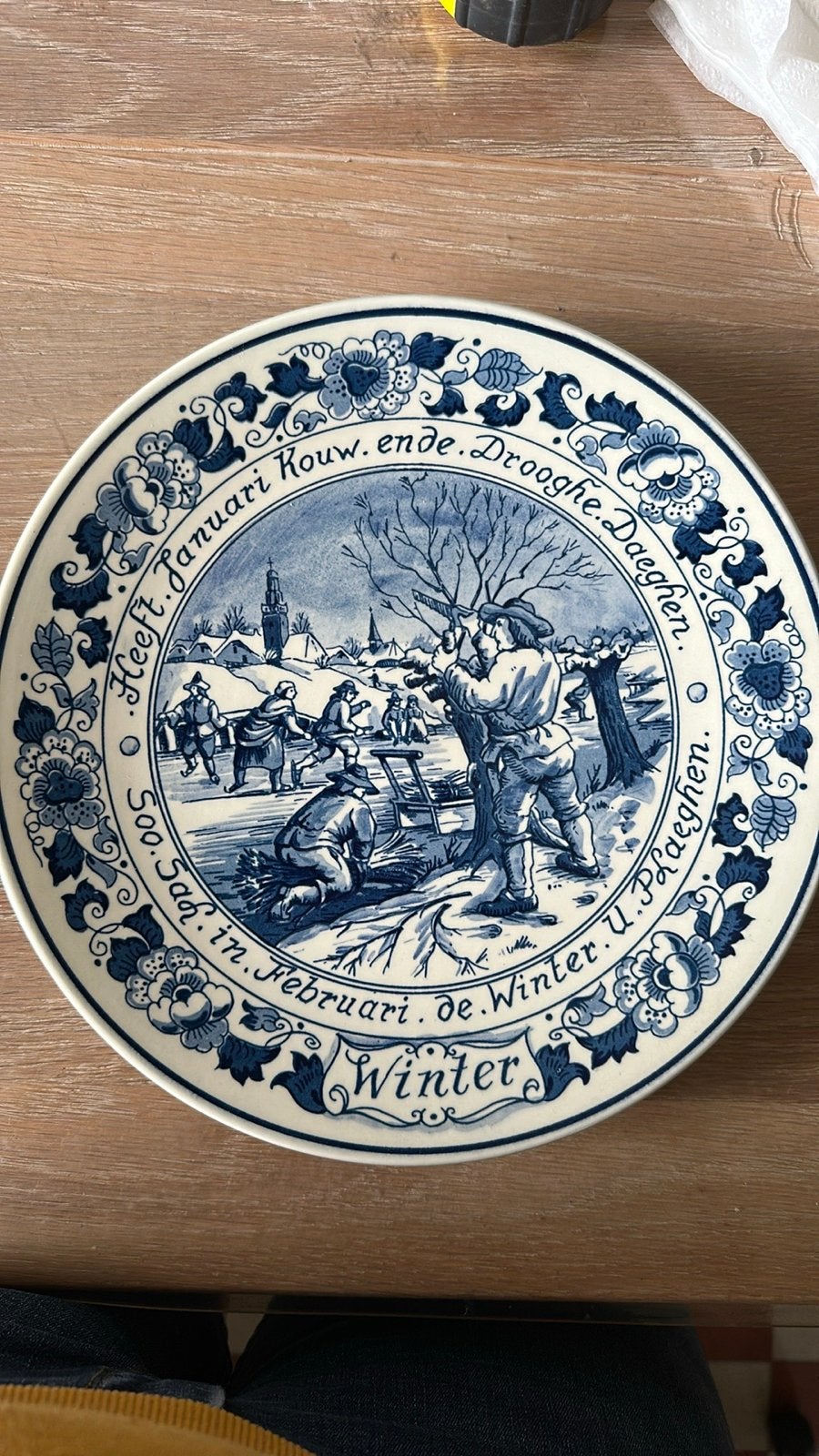 Royal Goedewaagen Blur Delft  4 Jaargetijden Borden, Ophalen of Verzenden