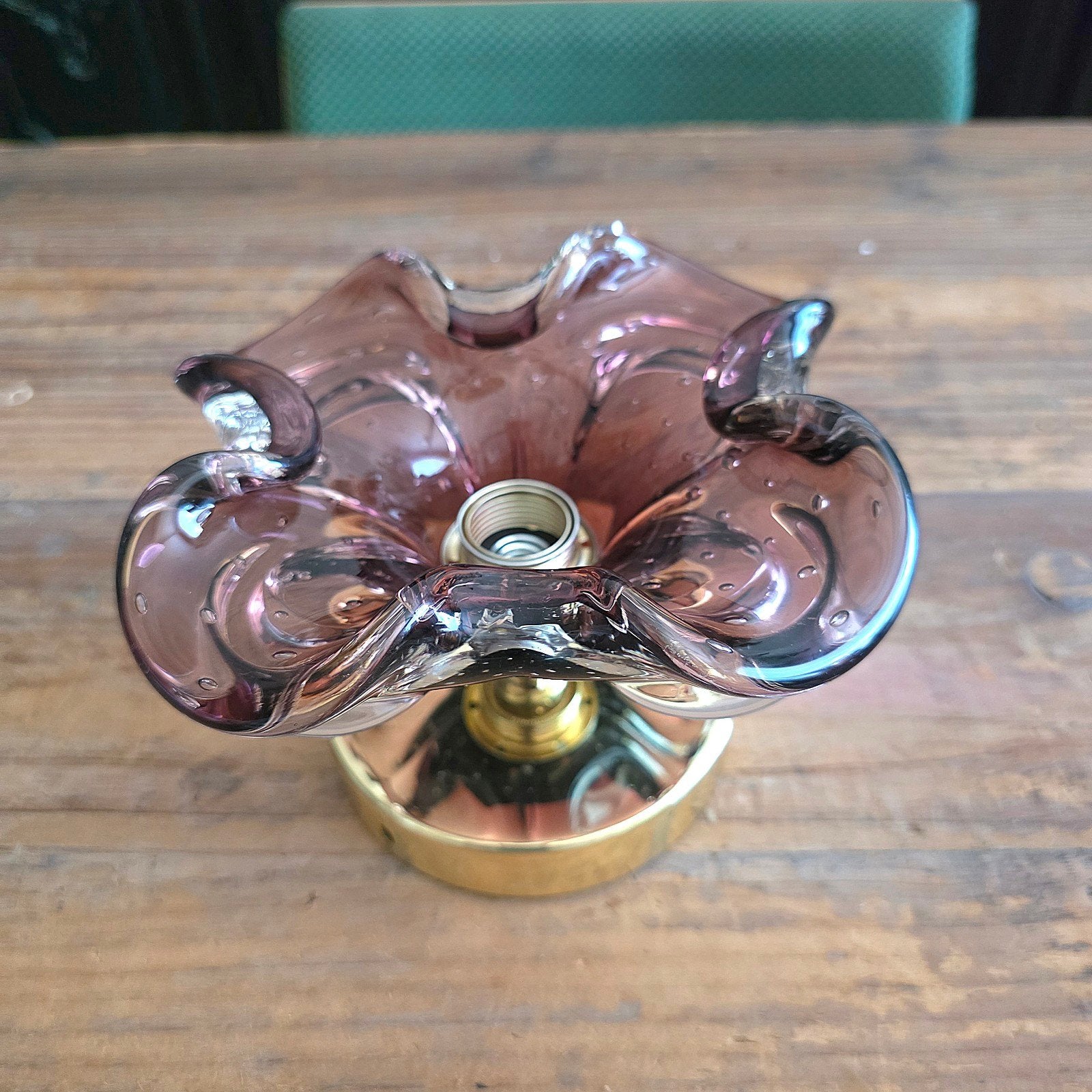 Vintage Murano glazen wandlamp., Ophalen of Verzenden