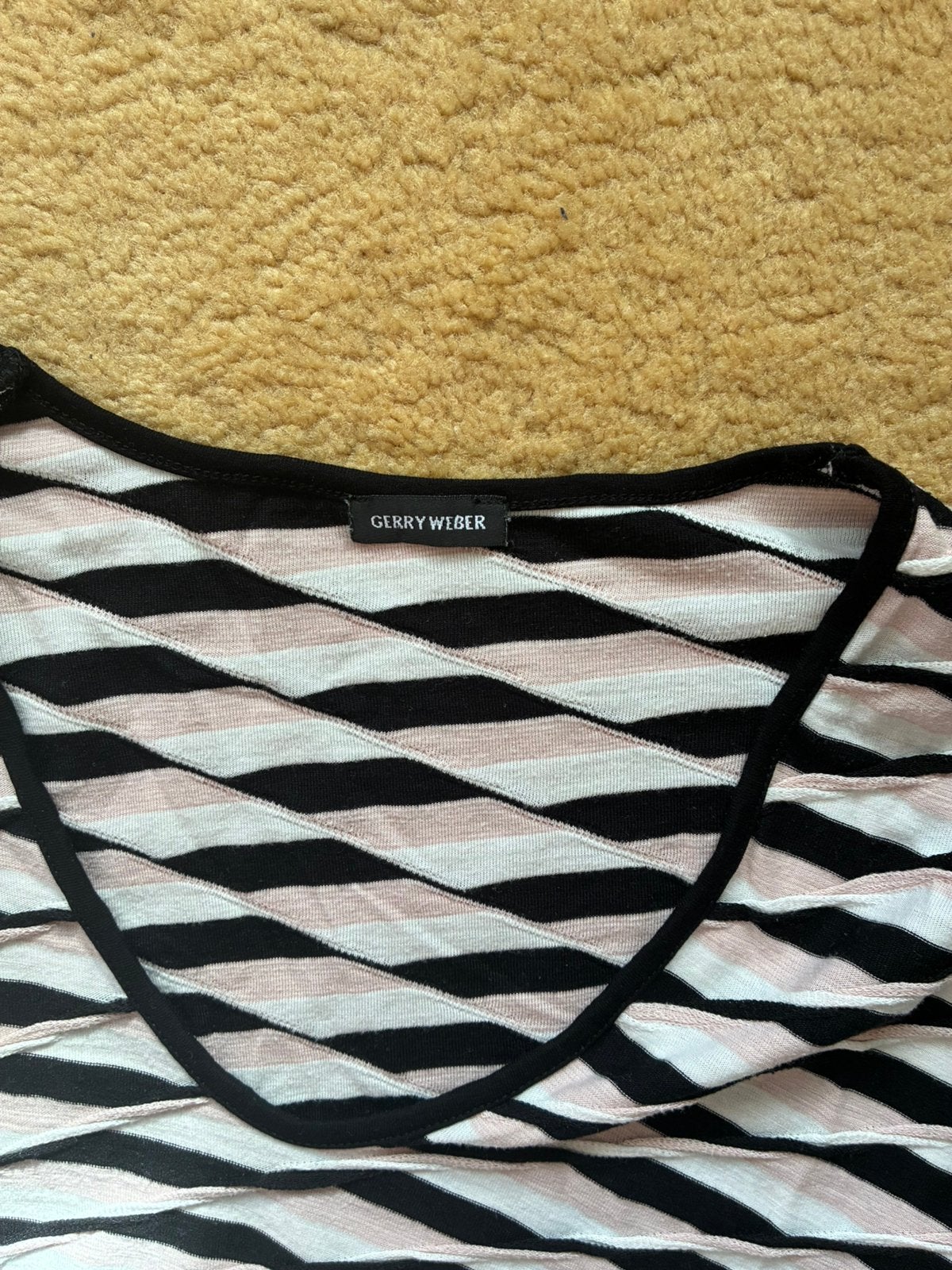 112 Gerry Weber shirt in maat 46, Kleding | Dames, Verzenden, Zwart, Maat 46/48 (XL) of groter, Zo goed als nieuw