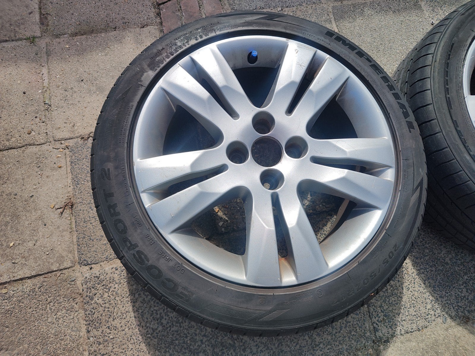 4x108 17 Peugeot, Auto-onderdelen, Banden en Velgen, Ophalen, 17 inch, 205 mm, Band(en)