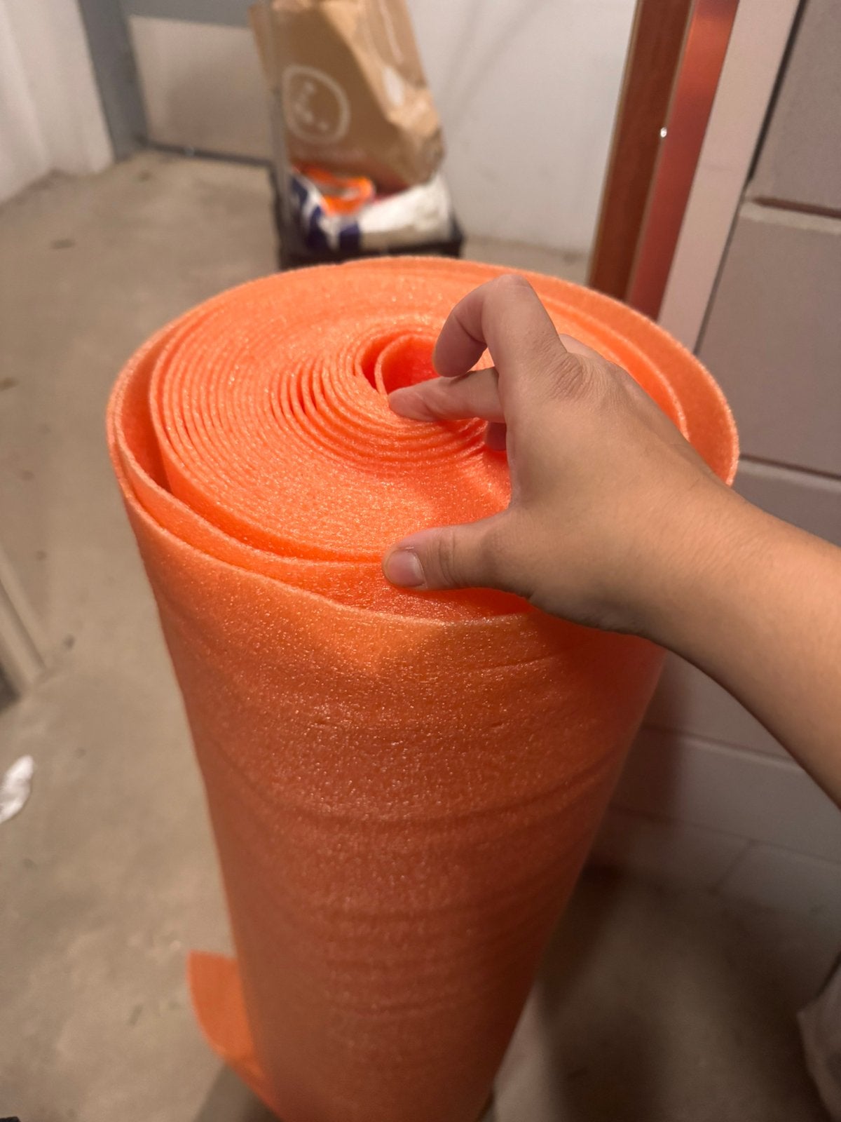 Ondervloer roller, Ophalen, Zo goed als nieuw, 15 m² of meer, Folie