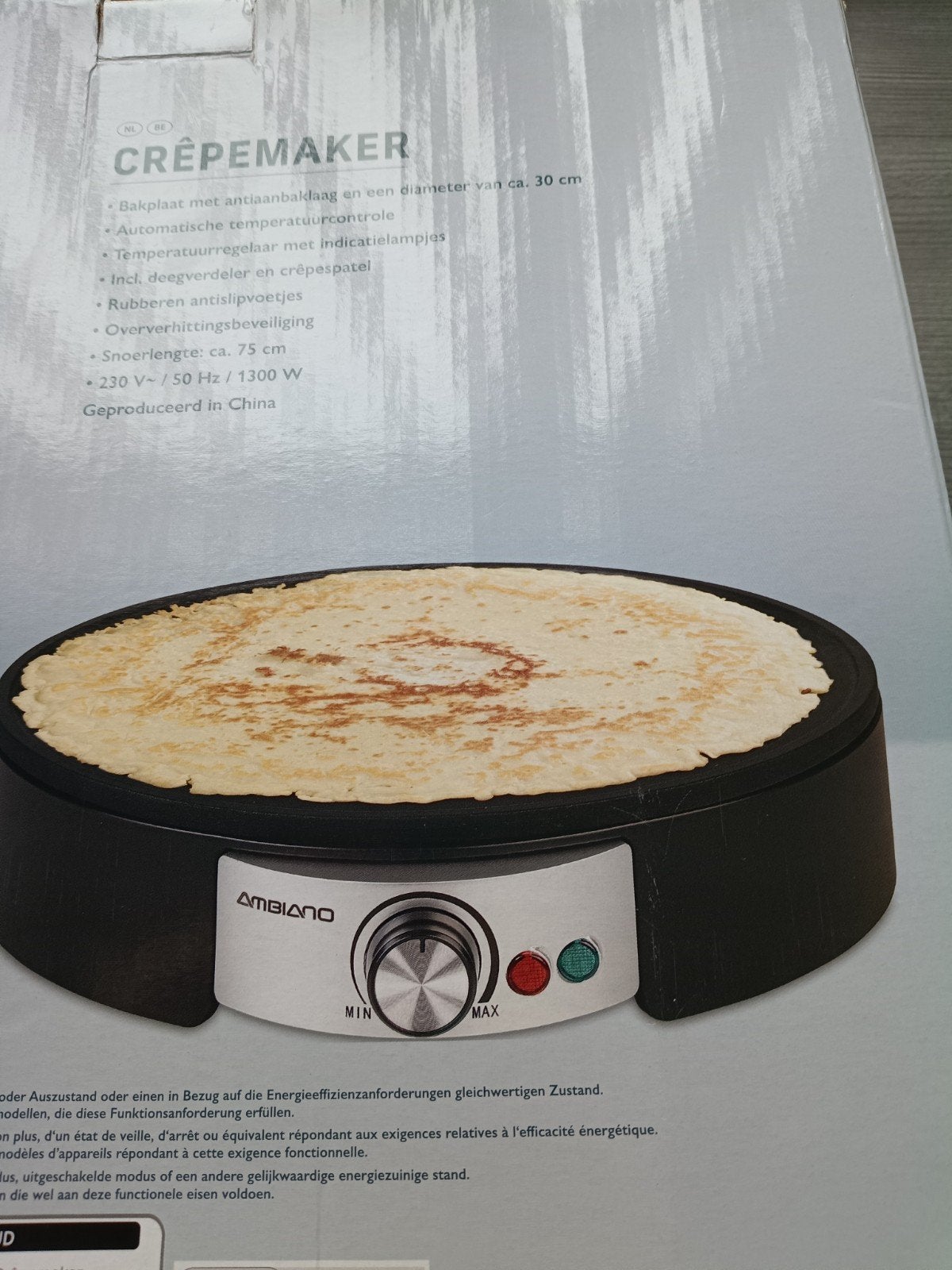 Electrische pannenkoekenpan- Nieuw in doos, Ophalen of Verzenden, Nieuw