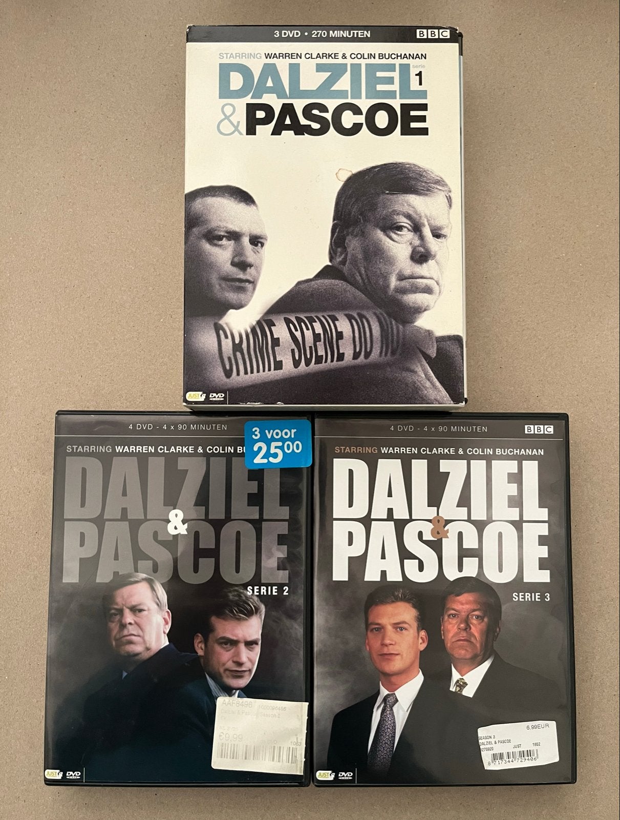 Dalziel & Pascoe DVD Boxset - Serie 1, 2 & 3 (BBC), Nederlands, Ophalen of Verzenden, Inclusief doosje, Gebruikt