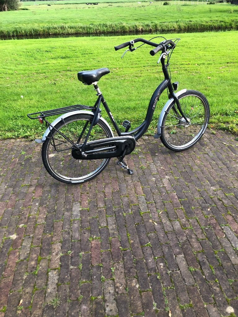stadsfiets BSP 3 versnellingen frame 56.5 cm lage instap, Gebruikt, 56 cm of meer, 0 zitjes, Dubbele standaard