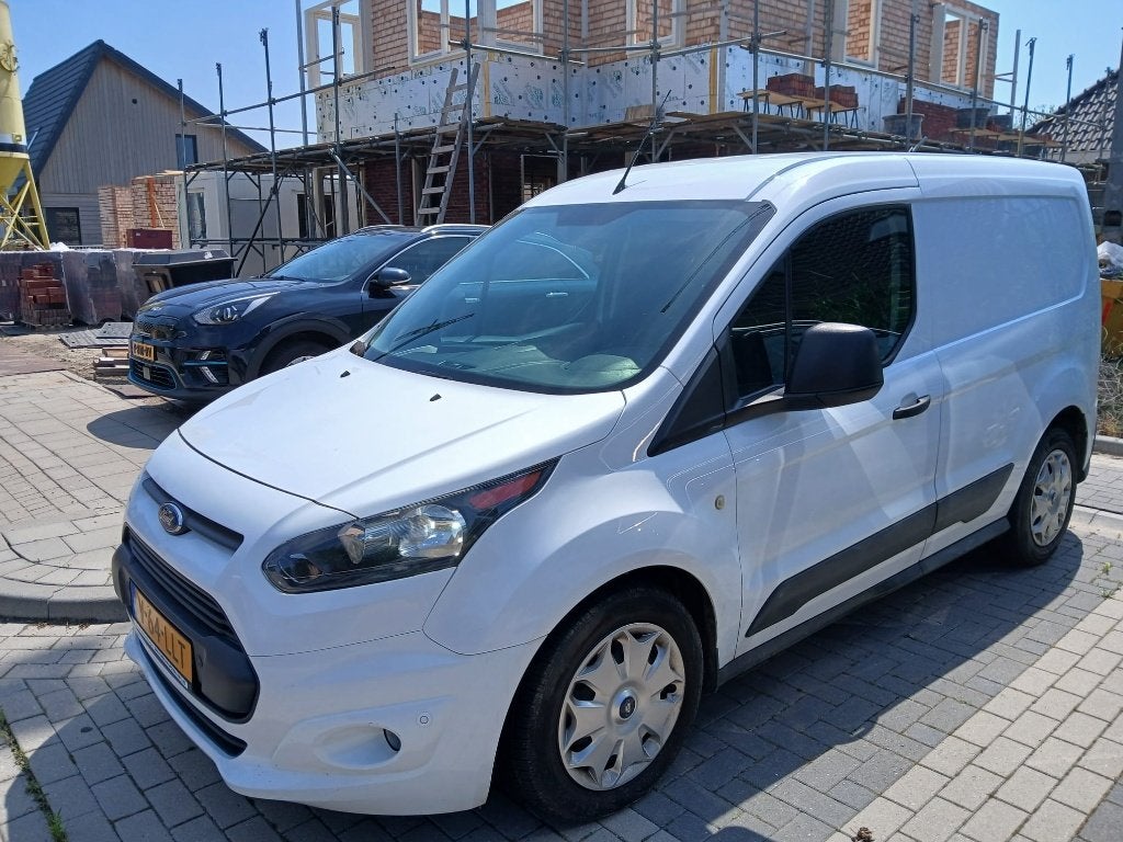 Ford Transit Connect 1.0 73KW 2018 Wit, Auto's, Voorwielaandrijving, Stof, 4 cilinders, Wit