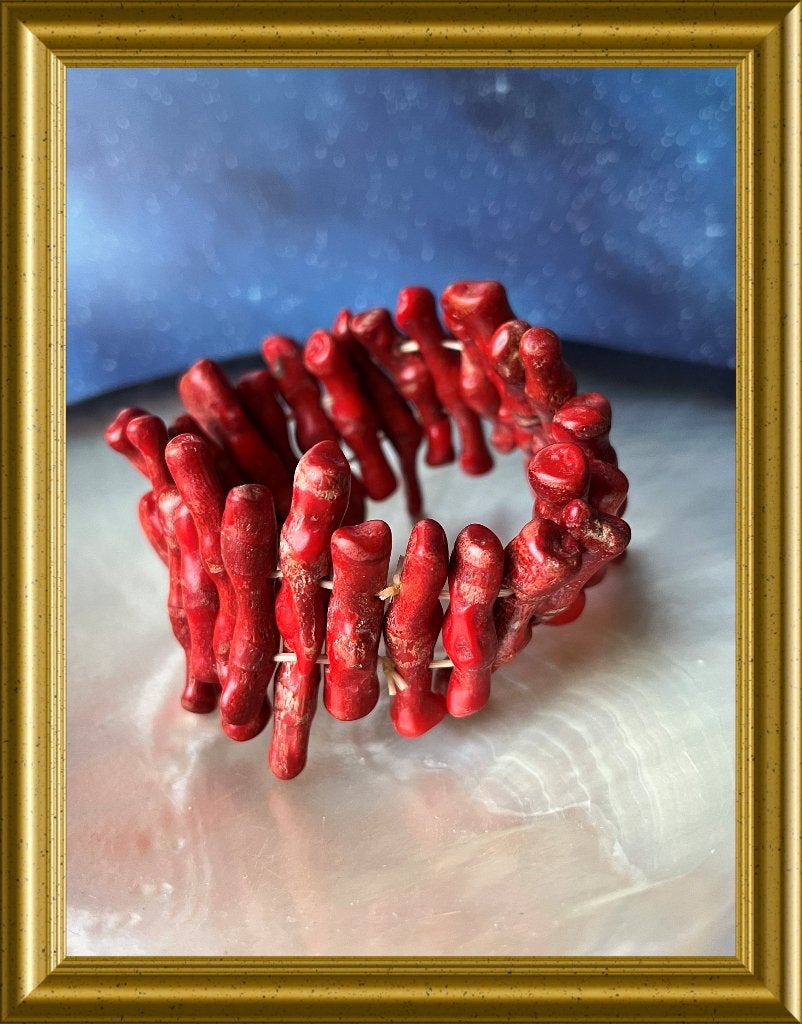 Oude koraal armband, Sieraden, Tassen en Uiterlijk, Antieke sieraden, Ophalen of Verzenden, Overige materialen, Armband