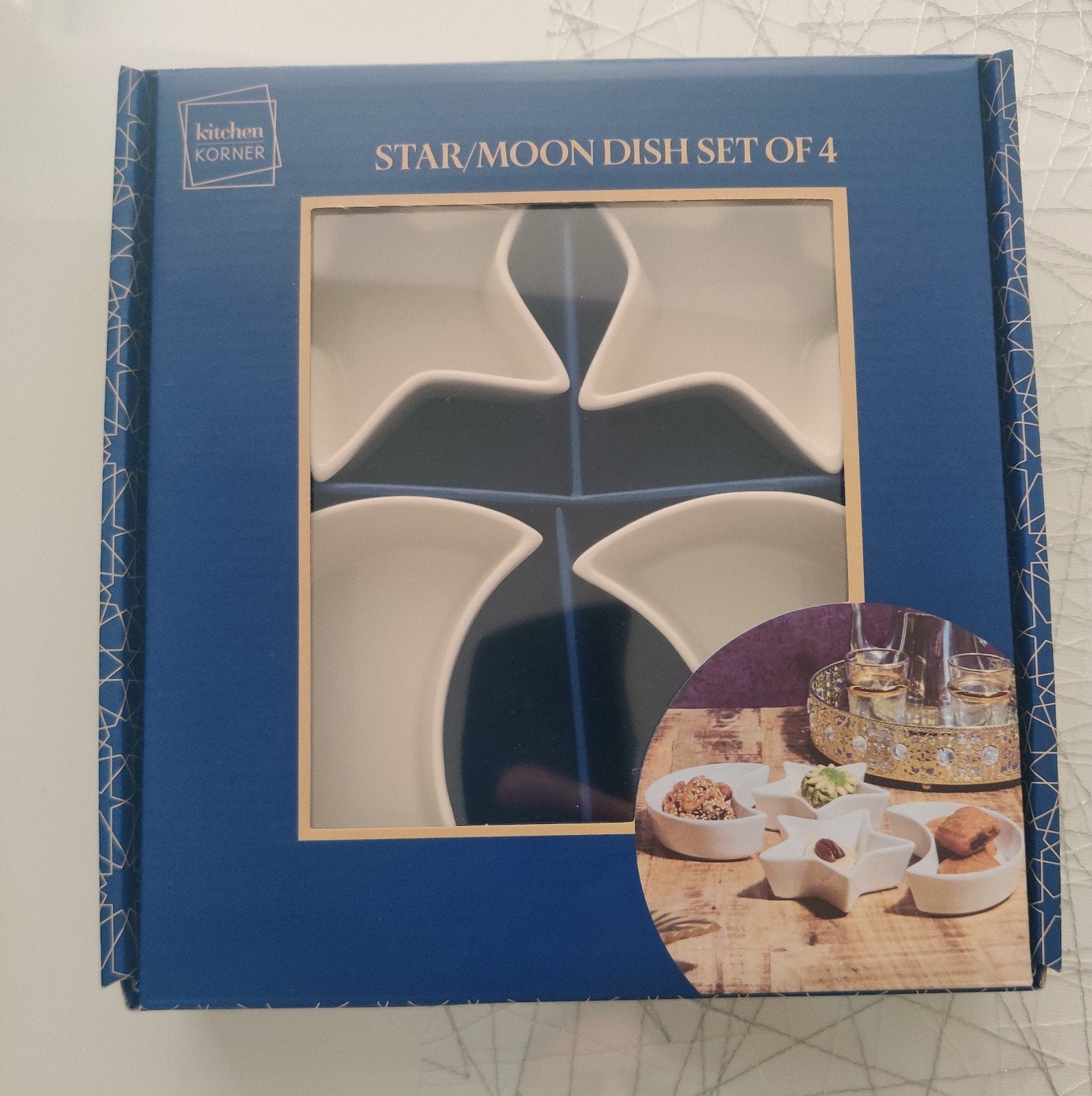 Kitchen Korner Ster- en Maanschalen Set van 4, Porselein of Keramiek, Schaal, Nieuw, Ophalen of Verzenden