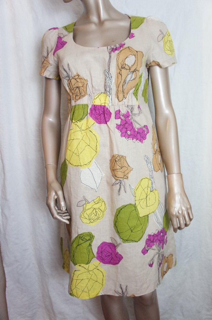HOBBS jurk maat 10 (38) LINEN, Kleding | Dames, Verzenden, Zo goed als nieuw, Maat 38/40 (M), Boven de knie