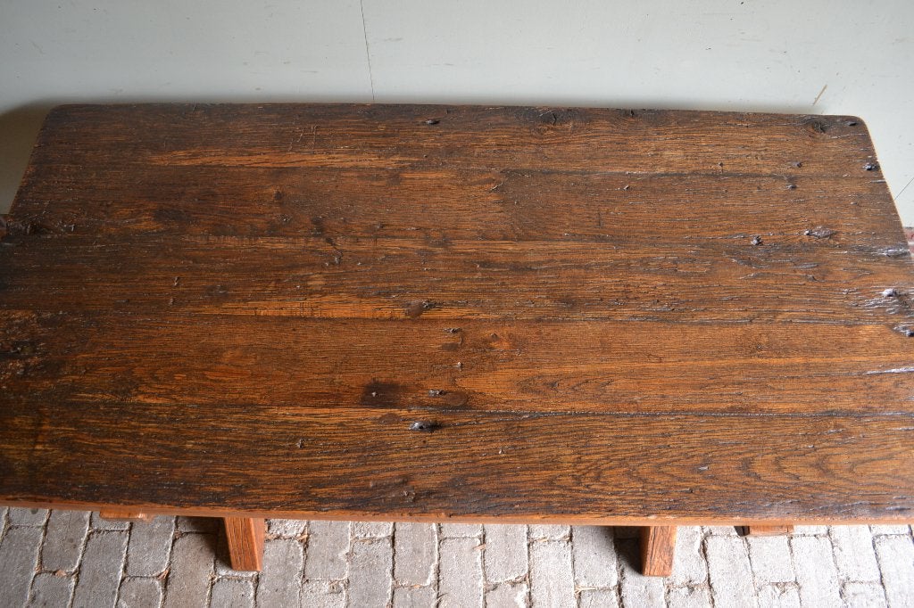 Prachtige antieke eiken houten schrijftafel, eettafel., Verzenden